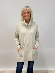 Mix by Heart Vendela stickad tröja beige