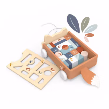 Träklossar räv Speedy Monkey