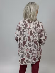 Mix by Heart Kelly blus paisley vinröd