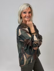 Mix by Heart Adriana blus mönstrad