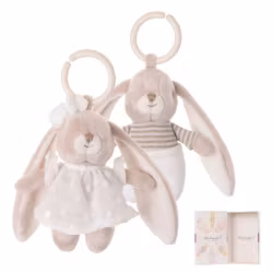 Bukowski Design kaniner Lucian & Lena speldosa