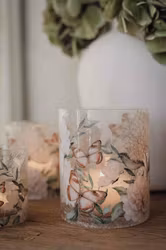 Majas Lykta Hortensia & Butterflies 10 x 12 cm