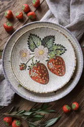 Majas fat Strawberry Mosaic liten