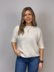 Mix by Heart Parisa stickad tröja beige