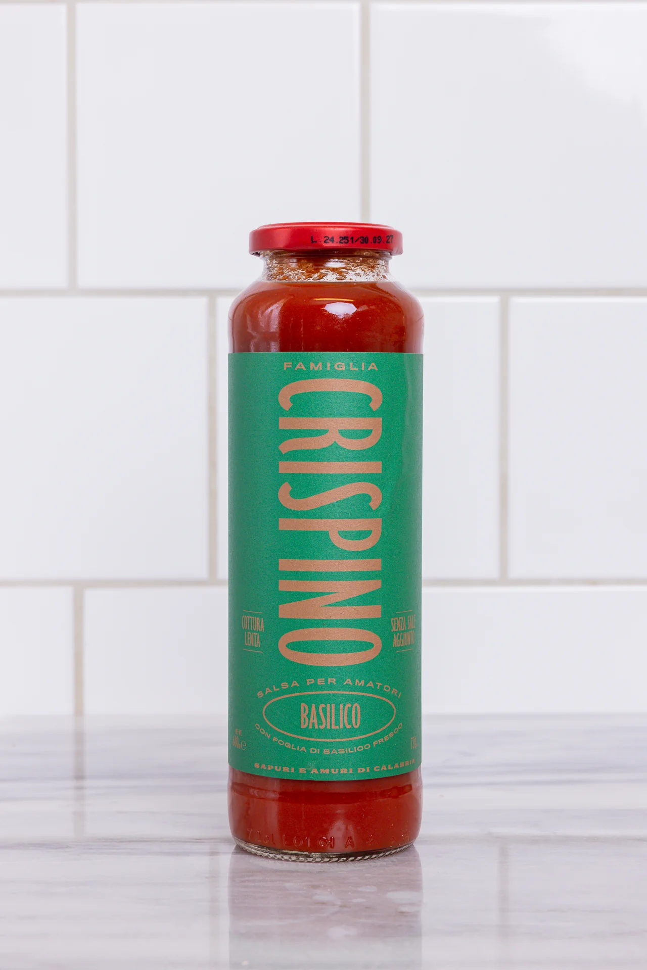 Famiglia Crispino Tomatsås Basilico