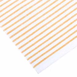 Löpare Tyra gul/vit 33 x 120 cm