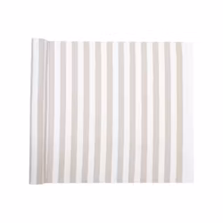 Löpare Rakel linne/vit 33 x 120 cm
