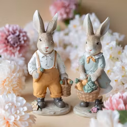 Kaninpar med morotskorg, säljs separat