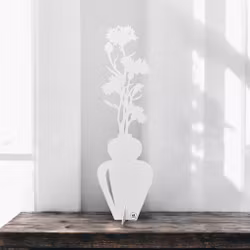 #Älska Plåt Blåklint vit