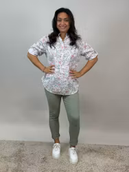 Mix by Heart Sandra blus rosa småblommig