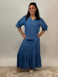 Mix by Heart Thelma blus jeansblå