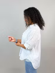 Mix by Heart Kelly blus vit brodyr