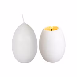 Äggformat ljus med gula