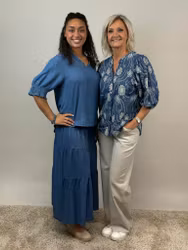 Mix by Heart Louice kjol jeansblå