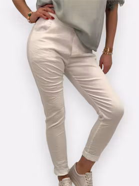 Embra magiska stretchbyxor vit