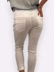 Embra magiska stretchbyxor vit