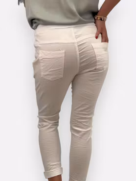 Embra magiska stretchbyxor vit