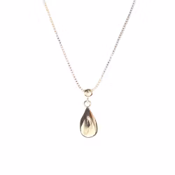 Halsband kort Droppe guldfärgat