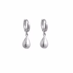Örhänge Droppe silverfärgat