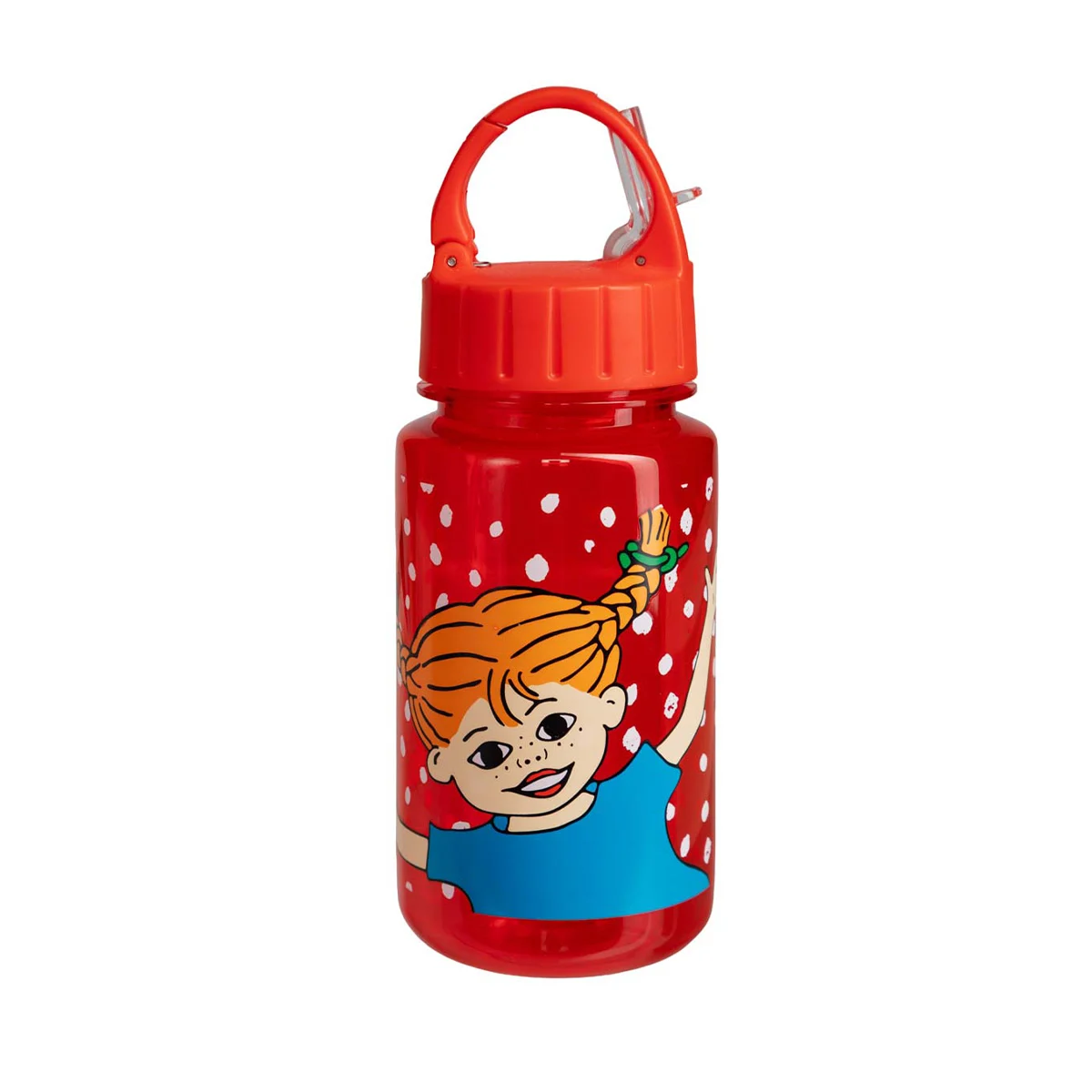 Pippi Långstrump flaska med sugrör