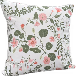 Kuddfodral Flora rosa