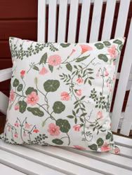 Kuddfodral Flora rosa