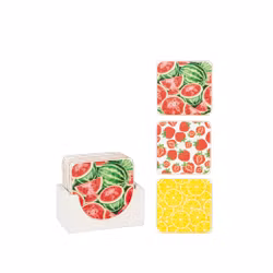 Glasunderlägg Sommar 6-pack