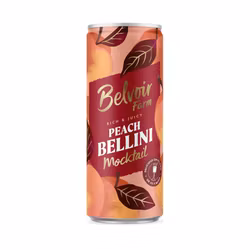 Peach Bellini Mocktail (alkoholfri,) 250 ml