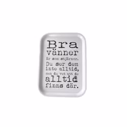 Bricka Bra vänner vit
