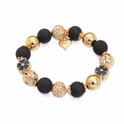 Armband svart/guld