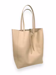 Vicky axelväska med knytrem beige