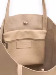 Vicky axelväska med knytrem beige