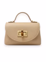 Vendela handväska med kedjerem beige