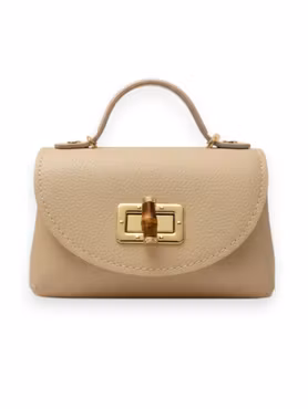 Vendela handväska med kedjerem beige