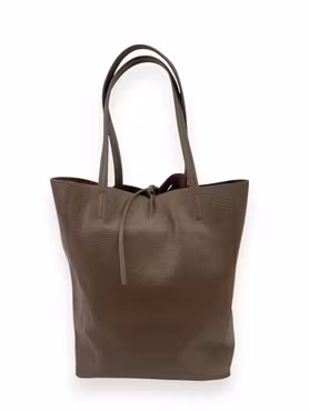 Vicky axelväska med knytrem taupe