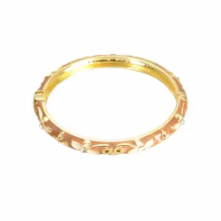 Stelt armband beige/brun