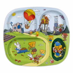 Bamse sektionstallrik