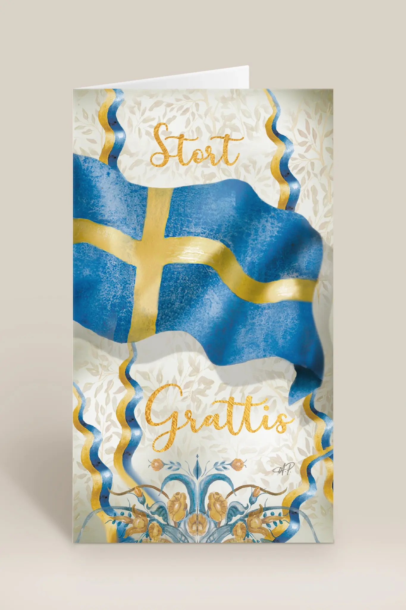Stort grattis svenska flaggan