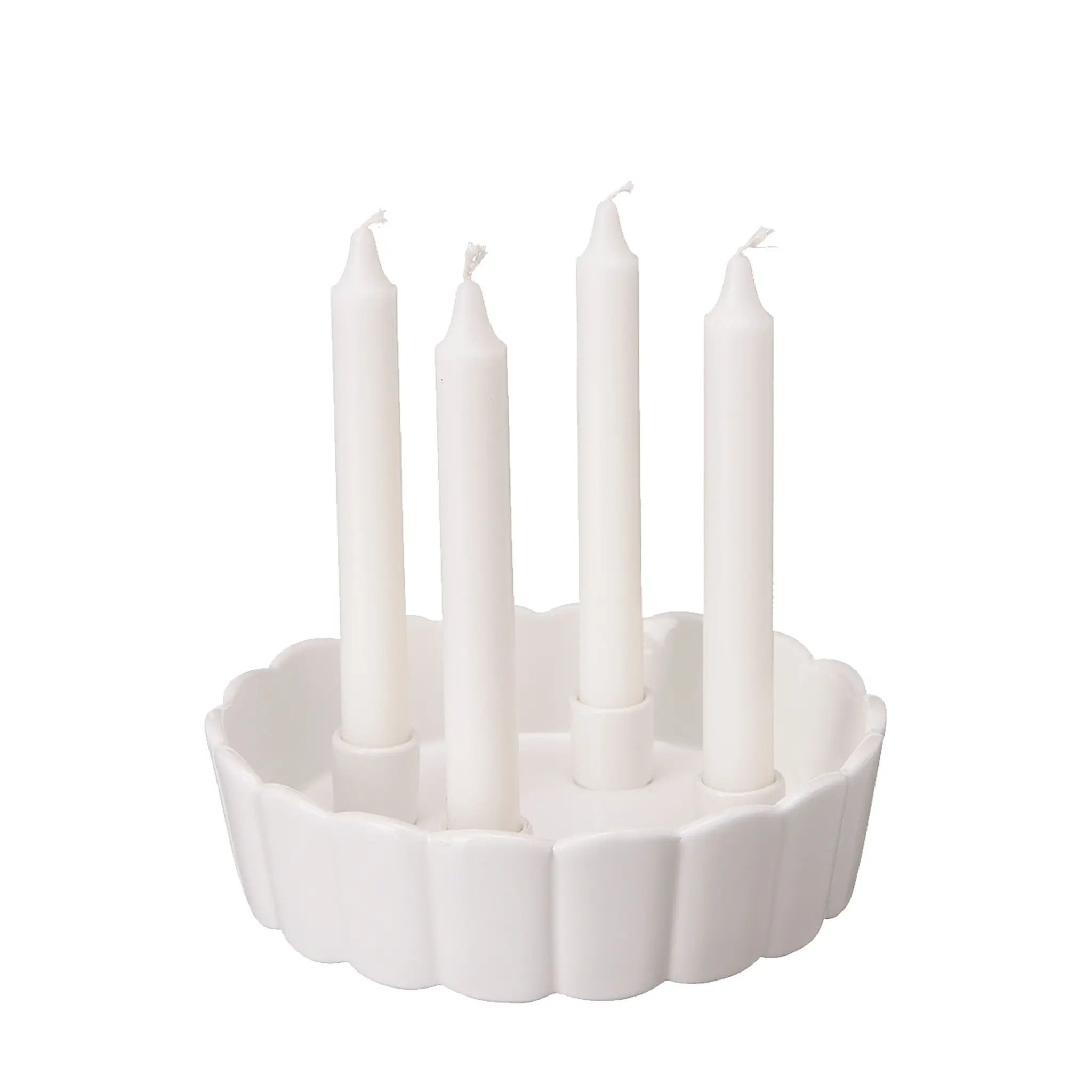 Ljusstake Edna vit