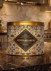 Finsmakeriets Pepparkakor Morris Strawberry Thief beige stor