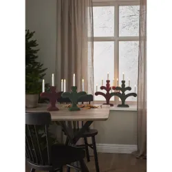 Star Trading Ljusstake Orsa hög röd
