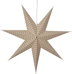 Star Trading Pappersstjärna Cotton grön prick 60 x 60 cm