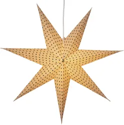 Star Trading Pappersstjärna Cotton grön prick 60 x 60 cm