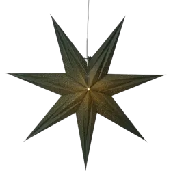 Star Trading Pappersstjärna Holly grön 60 x 60 cm