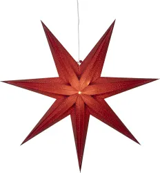 Star Trading Pappersstjärna Holly röd 75x75 cm