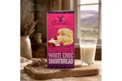 Stewart's Shortbread hallon & vit choklad