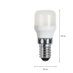 LED-lampa E14 Päron opaque basic