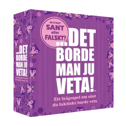 Spel Det borde man ju veta! - Sant eller Falskt?