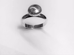 Ring stor silverkula