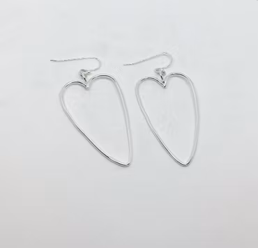 Örhängen stora hjärtan